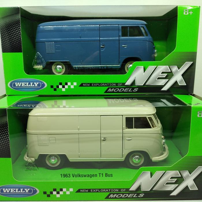 DIECAST 1963 VOLKSWAGEN T1 BUS WELLY NEX 1:24