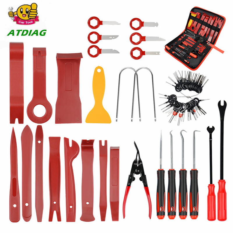 Car Trim Removal Tools Kit Auto Panel Dash Audio Radio Removal Installer Repair Pry Tools Kit Fasten