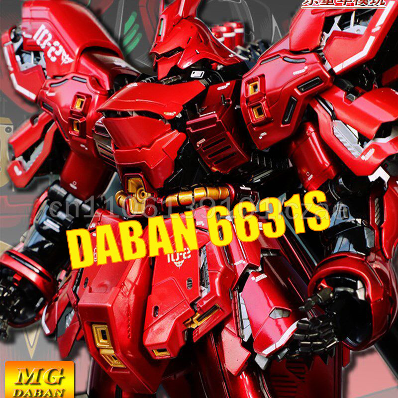 DABAN 6631S MG SAZABI Ver. Ka Action Figure Electroplating Color MSN-04 Anime Figure 1/100 Scale
