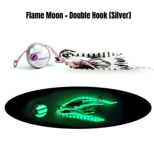 Fishing Kabura Tenya Inchiku Metal Jig Luminous Shrimp Rubber Skirt Double Hook Silver 481 Populer