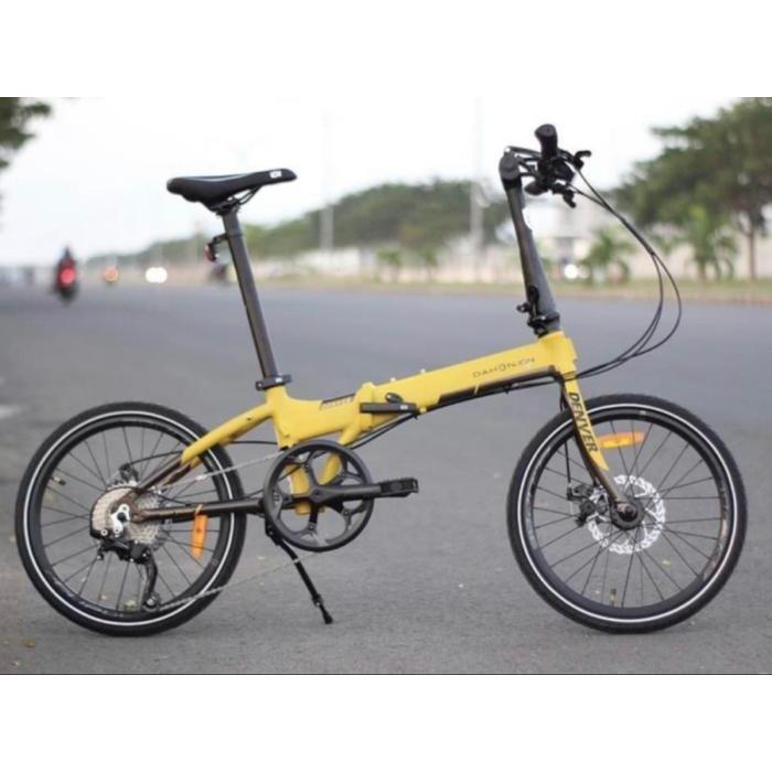 SEPEDA LIPAT DAHON ION DENVER 20 inch SHIMANO TIAGRA 10 SPEED ALLOY - YELLOW