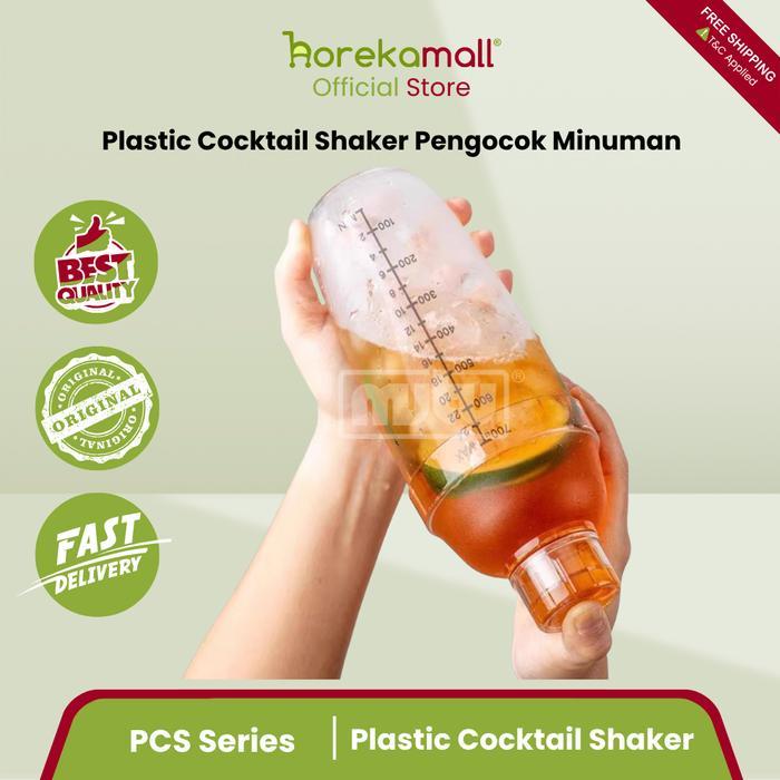 Bottle Shaker Juice Botol Pengocok Minuman 300 ml Plastik untuk Jus Susu Koktail Cocktail Milk Shake
