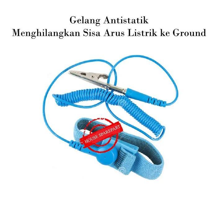 Gelang Anti Static ESD Wrist Strap Grounding Service Elektronik O