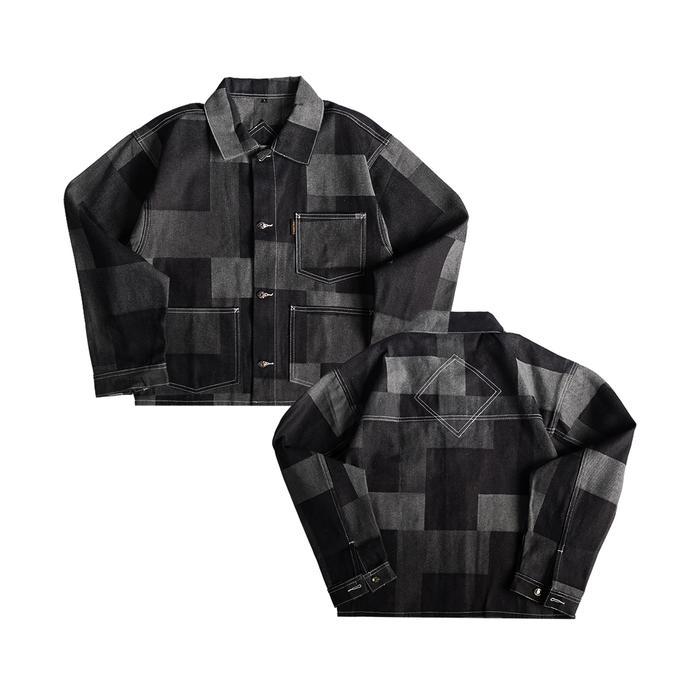 Jacket Boxy Crop Fit Mondrian 10 oz Cultural Denim Distro New Edition Denim