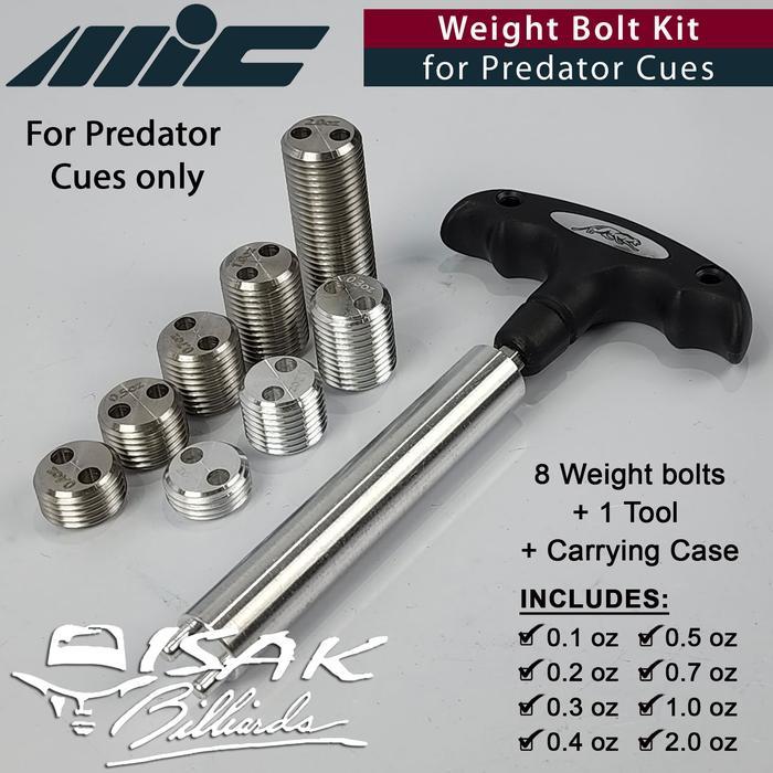 Promo Weight Kit Set - Baut Pemberat Predator Cue Billiard Stick Biliar Stik Original