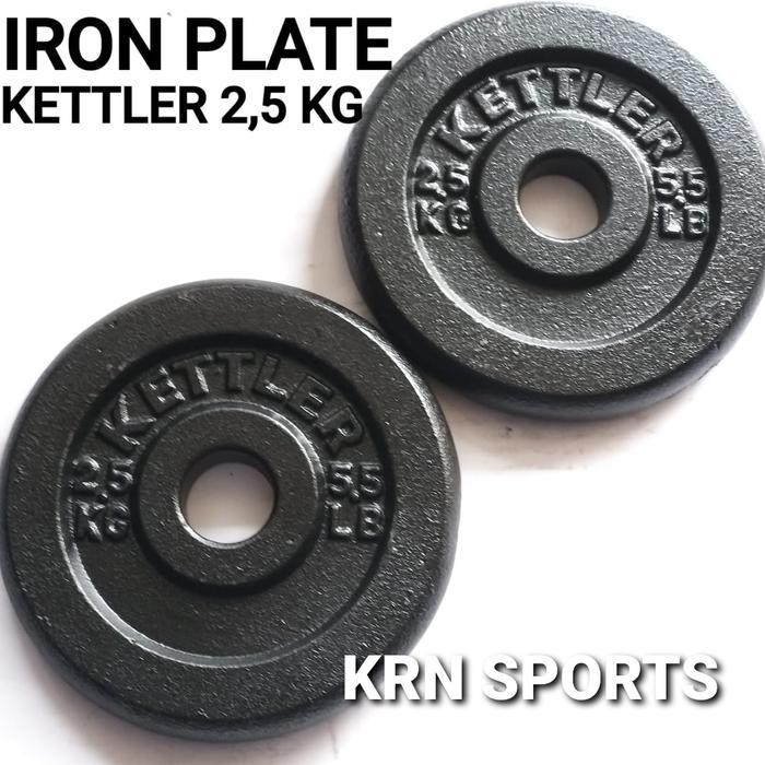 Piringan Barbel KETTLER 2,5 KG / Cast Iron Plate KETTLER 2,5 KG - ORI