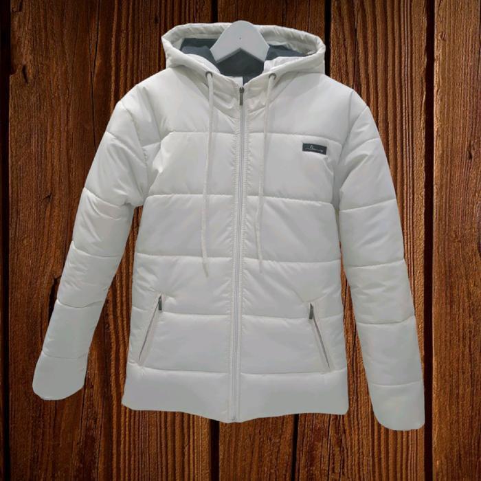 Flowing jacket puffer garaga mix & white Musim dingin - WHITE, M