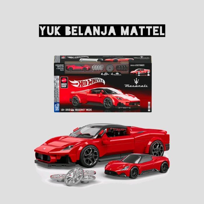 MATTEL BRICK SHOP HOT WHEELS MASERATI MC20 (250 PIECES)
