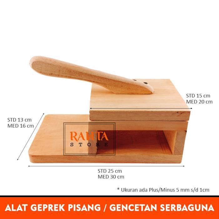 KT10-Rahta Alat geprek Pisang anti salto/gencetan opak/dumpling pangsit cetakan pastel/gencetan ayam