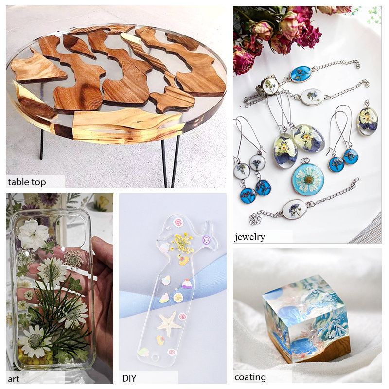 1:1 Clear Epoxy Resin Crystal Clear Art Resin Epoxy 2 Part Epoxy Casting Resin Kit with Measuring