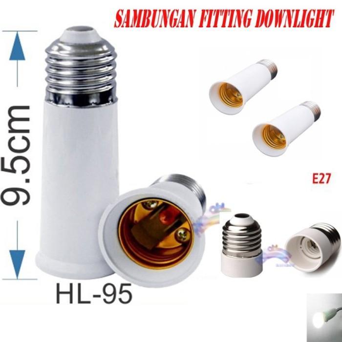 NEW Fitting Sambungan Lampu Downlight LED Fiting Extension E27 Socket