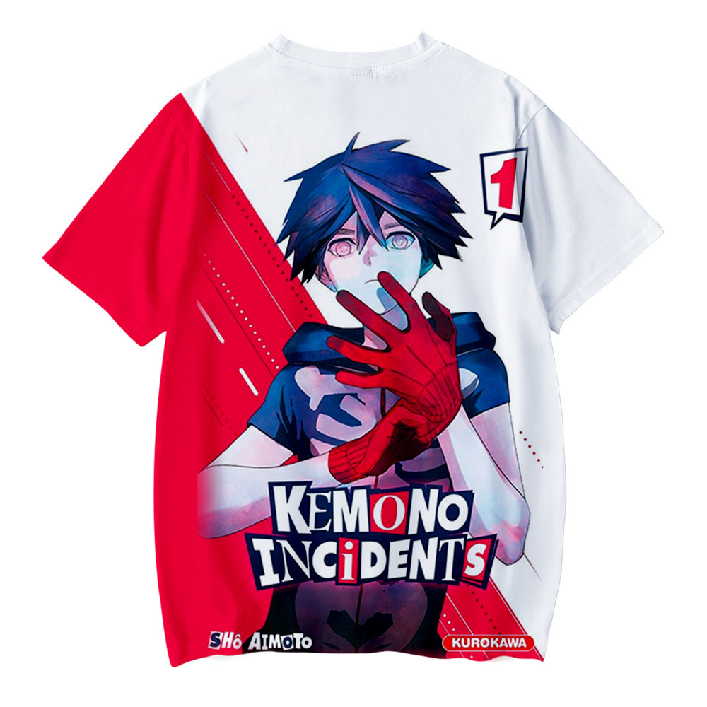 Kaos Manga Anime Baru Baju Streetwear Kemono Jihen Baju Harajuku
