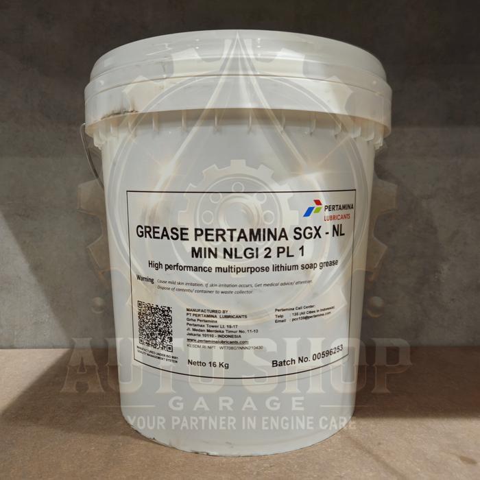 (ORIGINAL) GEMUK LUMAS GREASE PERTAMINA SGX-NL 1 PAIL/ 16 KG
