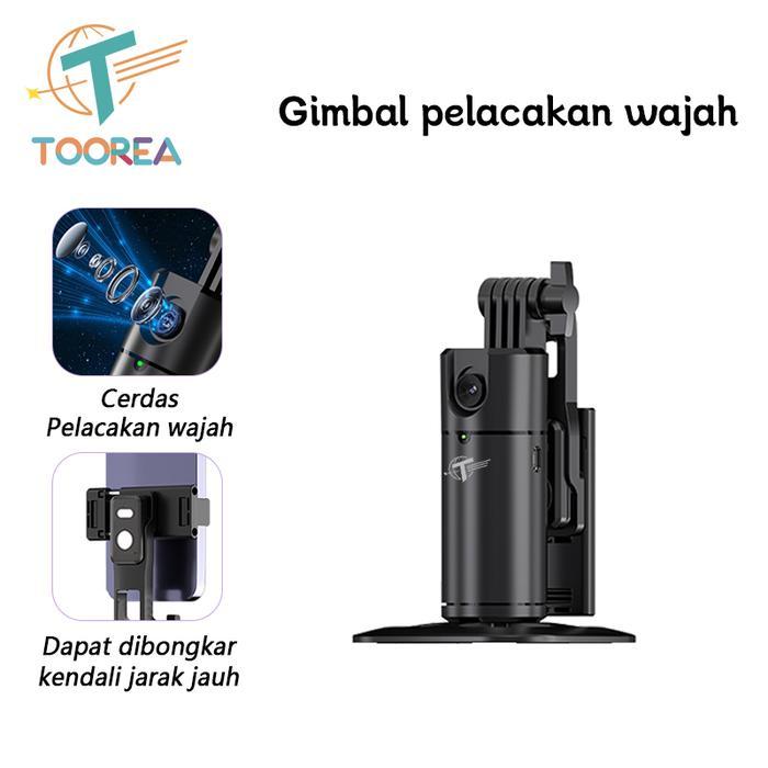 Kualitas Terbaik Toorea Auto Face Tracking Gimbal Stabilizer Mini Portable Handphone Stabilizer 360