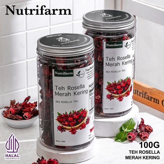 Teh Bunga Rosella Premium Organik 100 Bunga Rosela Kering Sour Tea