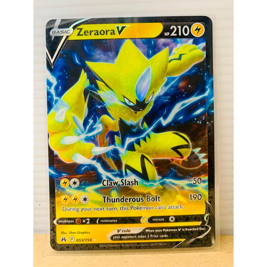 Zeraora V #53 Pokemon Crown Zenith