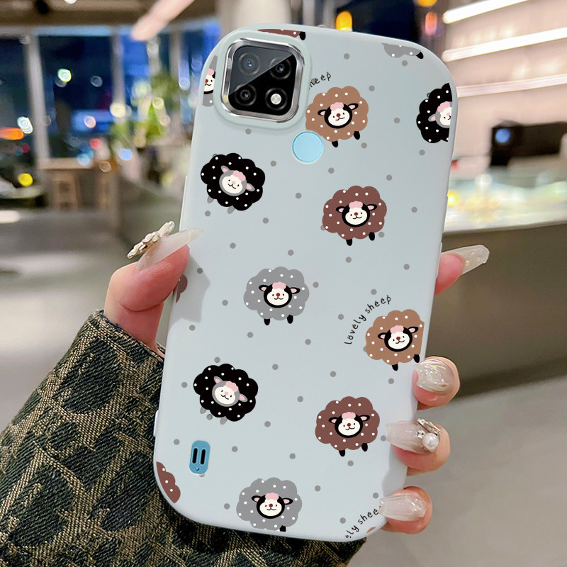 Casing Hp Untuk Realme C21 C21Y C25Y C20 C20A C11 2021 Case Casing pola anak sapi Kasing HP model ba