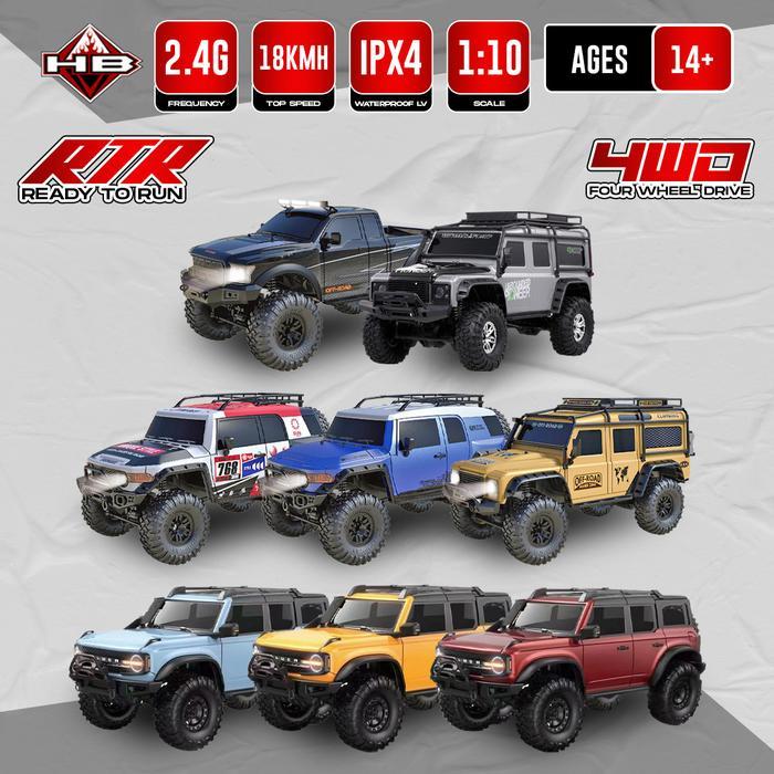 RC Car HB ZP1002 ZP1005 ZP1007 ZP1009 R1001 R1002 R1003 New Adventure Offroad 1/10 Brushed 4WD RTR