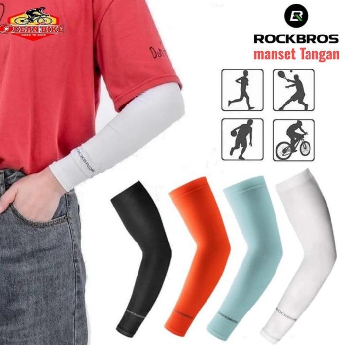 Rockbros Manset Tangan Xt9002Bk Arm Sleeve Outdoor Anti Uv