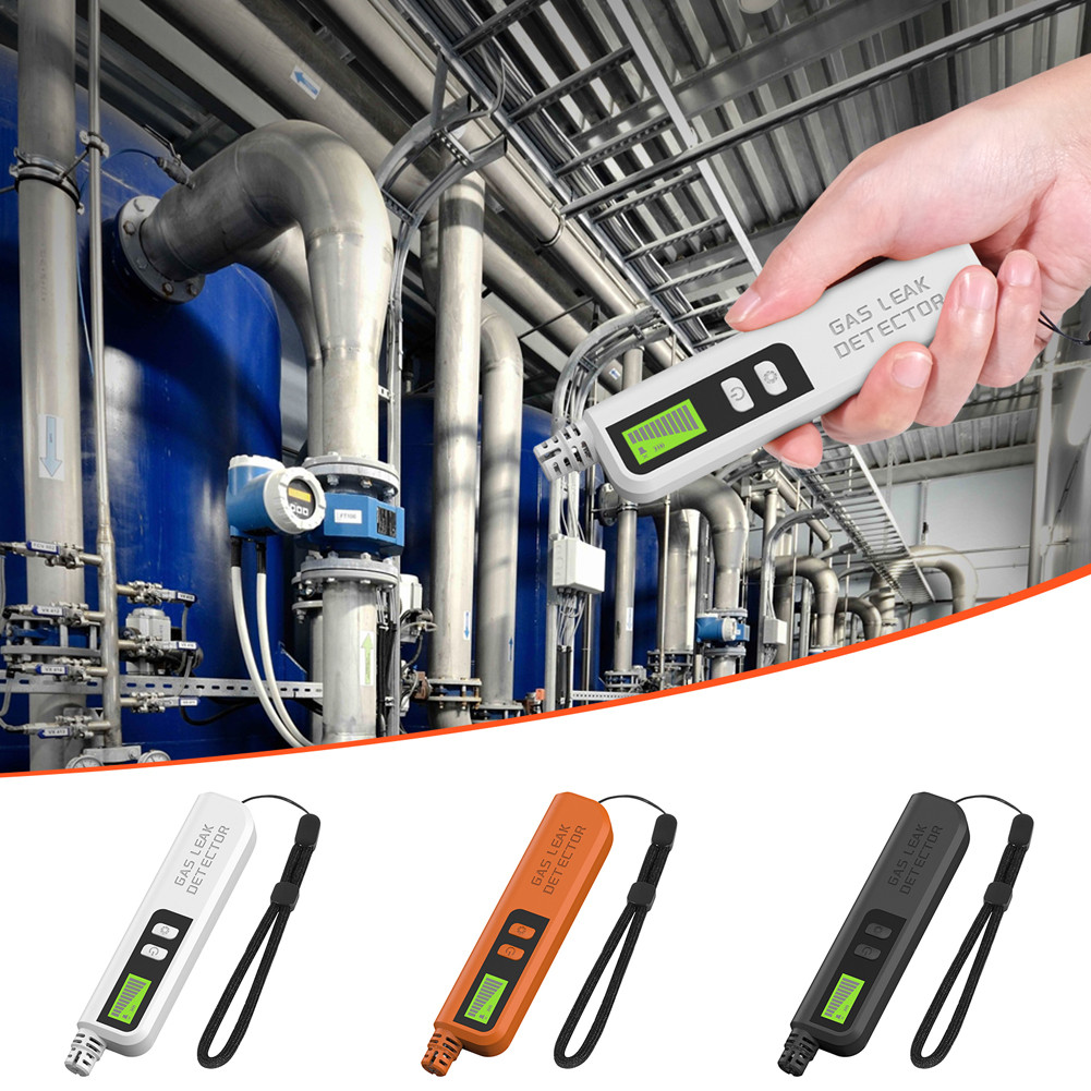 Gas Leak Detector with Audible & Visual Alarm Portable Gas Sniffer Combustible Gas Detector for Home