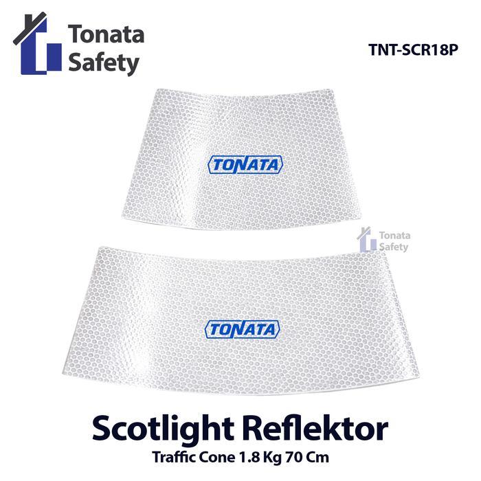 Scotlight Reflector Traffic Cone Tonata 1.8 Kg 70 Cm - Putih / Scotlight Reflector Traffic Cone
