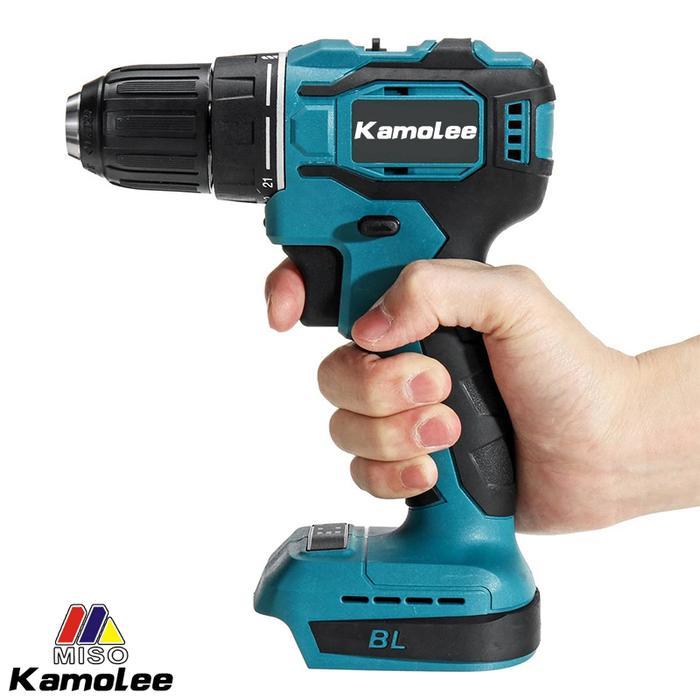 Bor Dampak Listrik Kamolee Ddf485 450N.M 10/13Mm Brushless/Motor Sikat