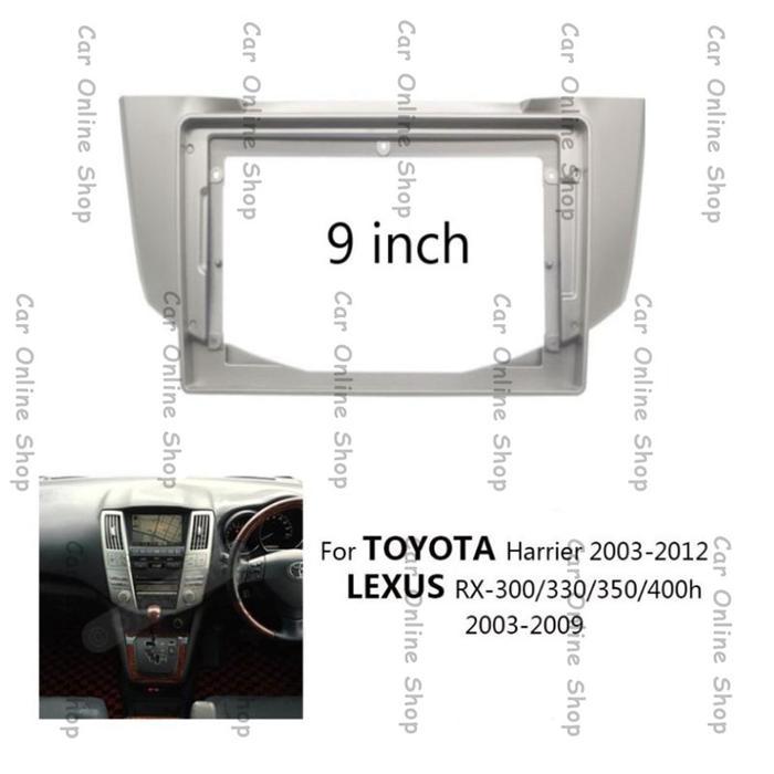 Frame Headunit 9 Inch Lexus Harrier Harier Rx 300 330 350 2003 - 2008