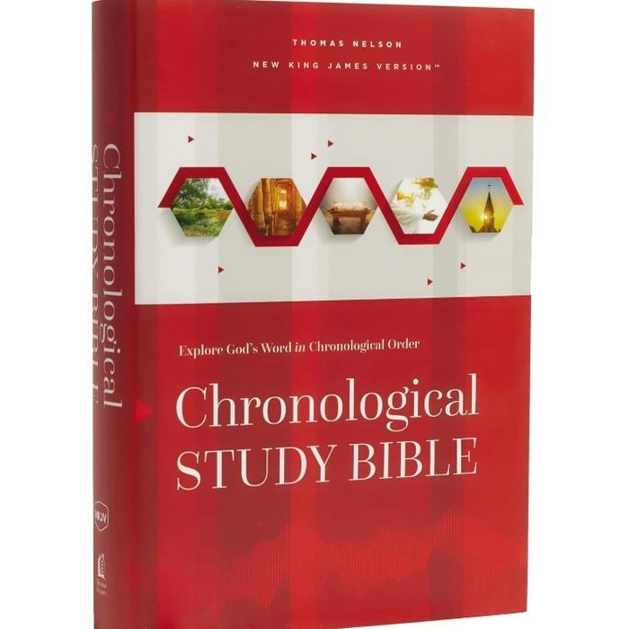 NKJV Chronological Study Bible Hardcover Comfort Print Holy Bible