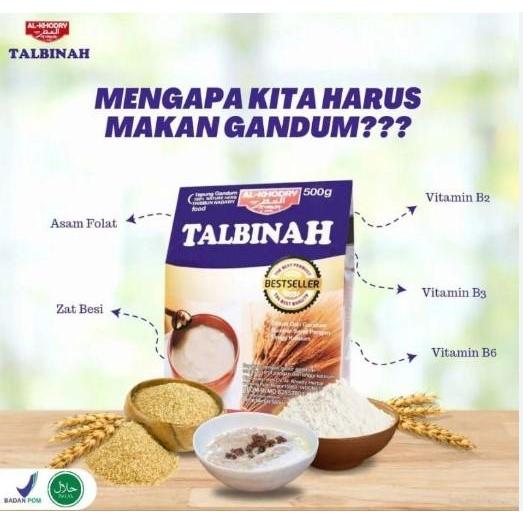 SALE Talbinah Tepung Talbinah Al Khodry 500gr Bubur Gandum Organic Bebas Gula Original Talbinah