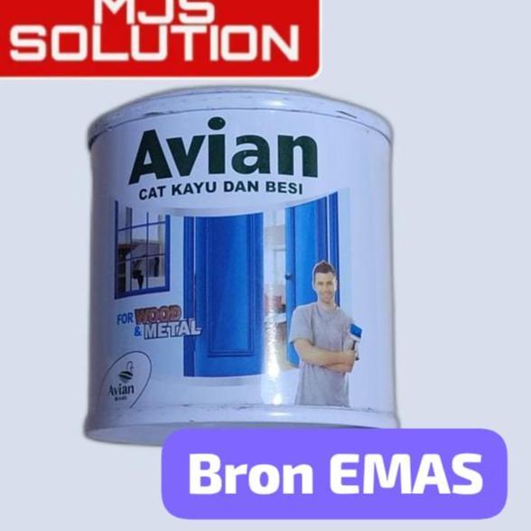 Cat Warna Emas Avian Cat Minyak Warna Bronze Emas 100Cc Cat Besi Kayu