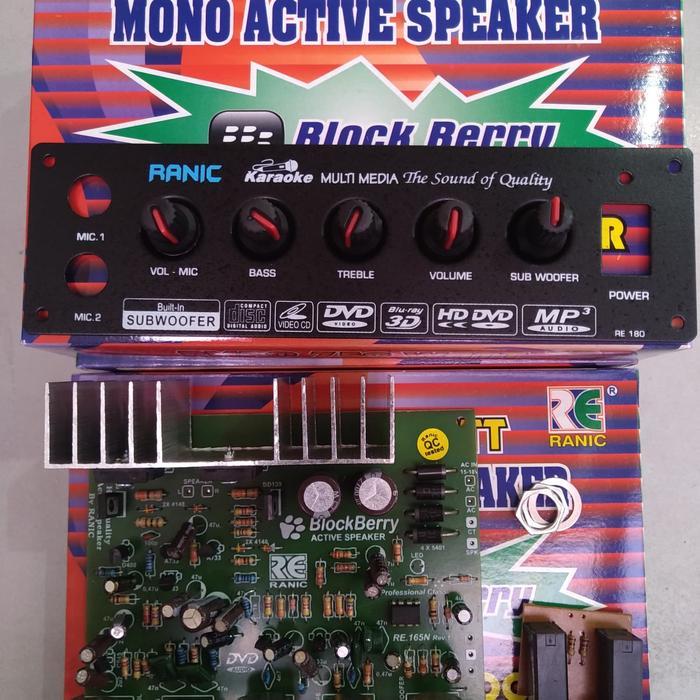 Kit Aktif Speaker Mono Plus Mic Subwoofer