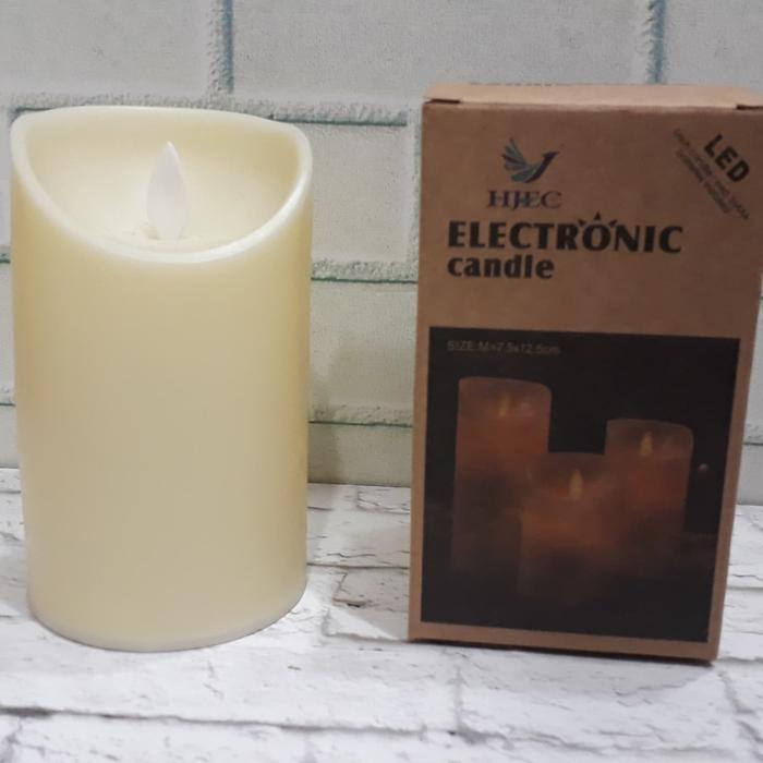 Lampu Lilin Led Goyang Tinggi 10Cm Lilin Elektrik Goyang Lilin Goyang