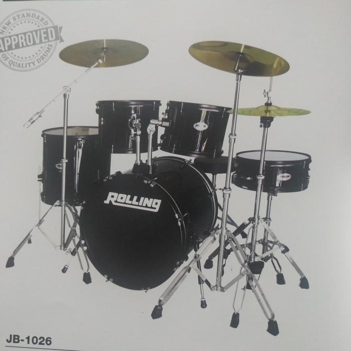 DRUM SET ROLLING JB-1026 5 PIECE/DRUM SET/DRUM ROLLING/DRUM ROLING