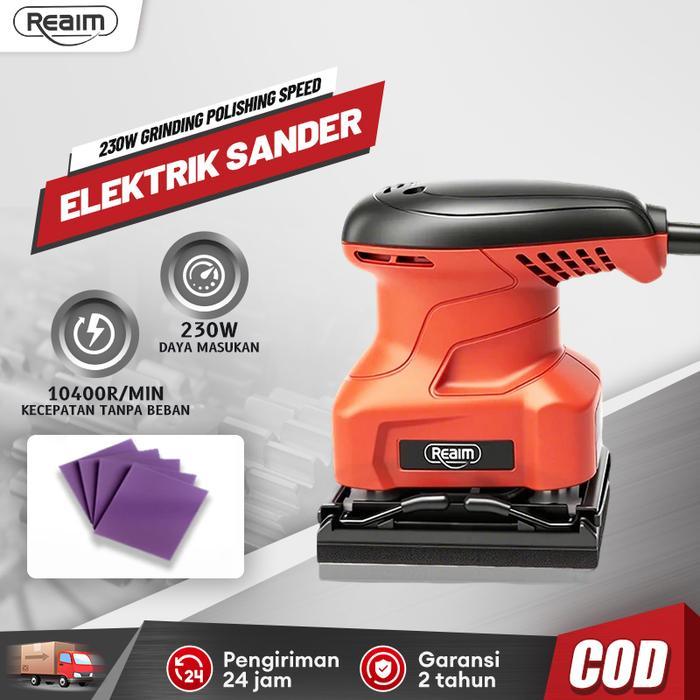 SHAKESPARE Reaim Mesin Amplas Kayu Elektrik Sander Amplas Electric Sander Finishing Sander Amplas