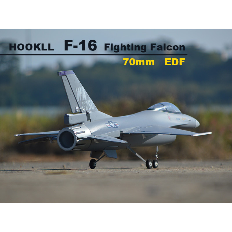 EPO RC PLANE 710MM WINGSPAN 70MM EDF HOOKLL F-16 F16 FIGHTING FALCON JET AIRCRAFT KIT SET OR 4S PNP
