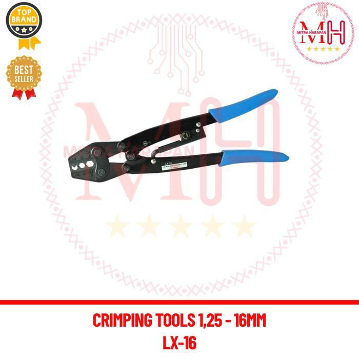 Tang Press Skun Lx-16 Crimping Tools For Skun Kabel Ring Dan Y 1,25 - 16Mm