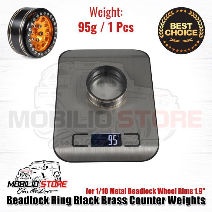 Beadlock Ring Black Brass Counter Weights 1.9 For Metal Beadlock Rims