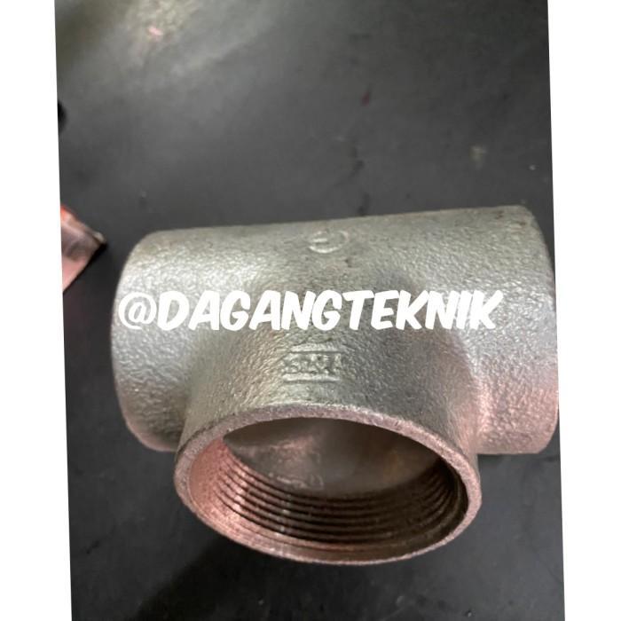 Reducer Tee Galvanized / Galvanis 3 inch x 2 inch
