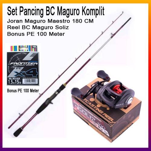 Set Pancing Bc Maguro Dan Joran Maguro 180Cm Original
