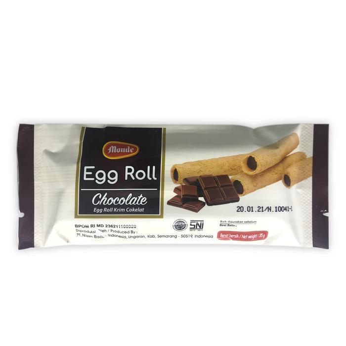 TERMURAH Monde Egg Roll Chocolate 10 x 35gr GV773
