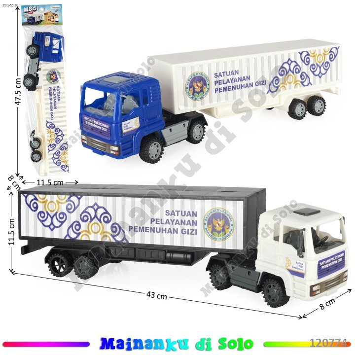 [Mainanku] Mainan Truk Kontainer Trailer F/C MBG Truk