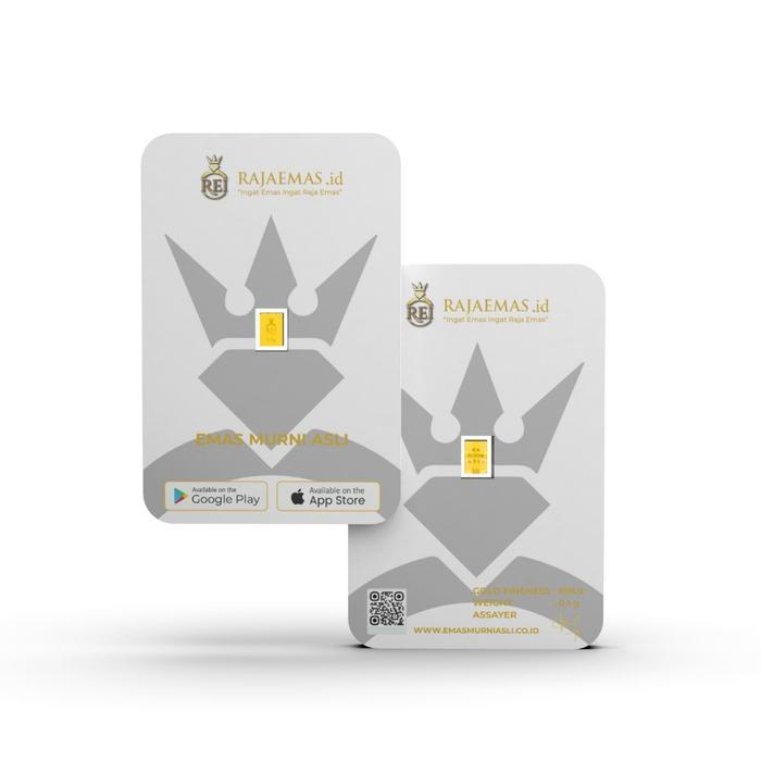 Raja Emas Indonesia Logam Mulia 0,1 Gram Emas Batangan 24K Bersertifikat