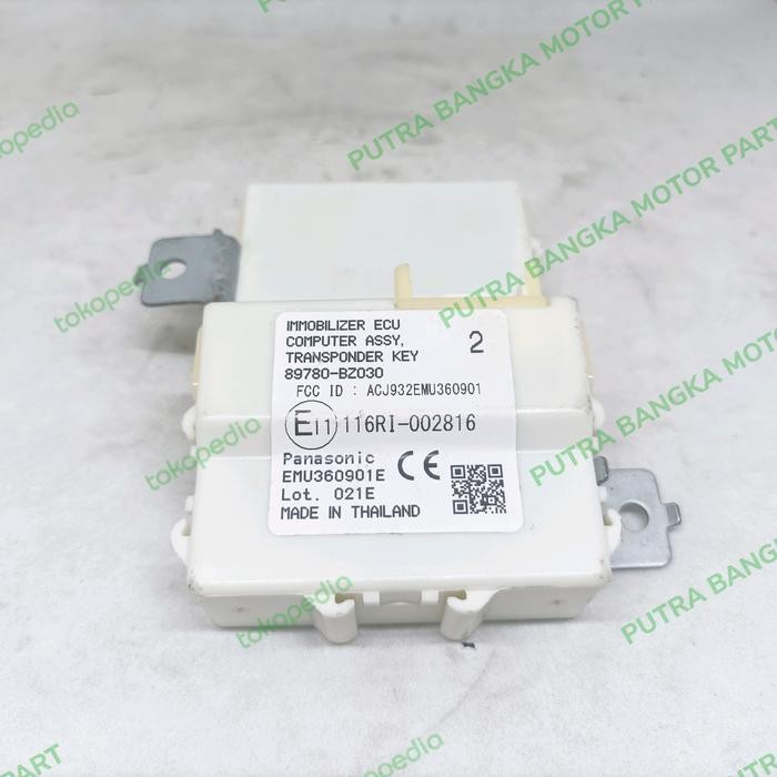 Ecu Computer Immobilizer Agya Sigra Calya Ayla 89780-BZ030
