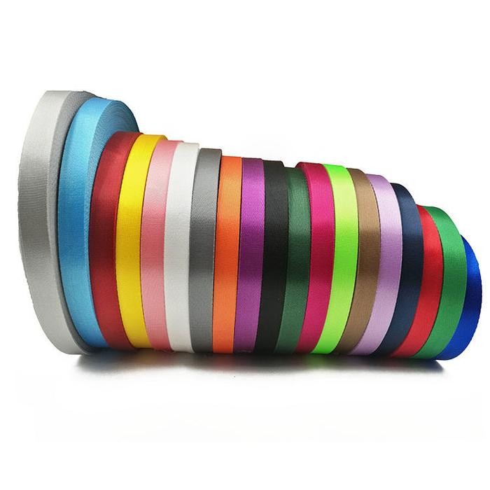 

New Bahan Tali id card Lebar 2cm Name Tag Lanyard Nylon Pita 2cm kilap 1 roll 50yard