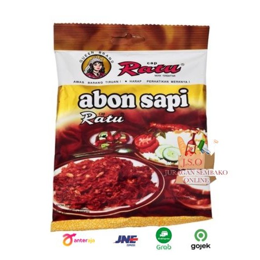 New Abon Sapi Cap Ratu / Abon Sapi Ratu eceran ASLI
