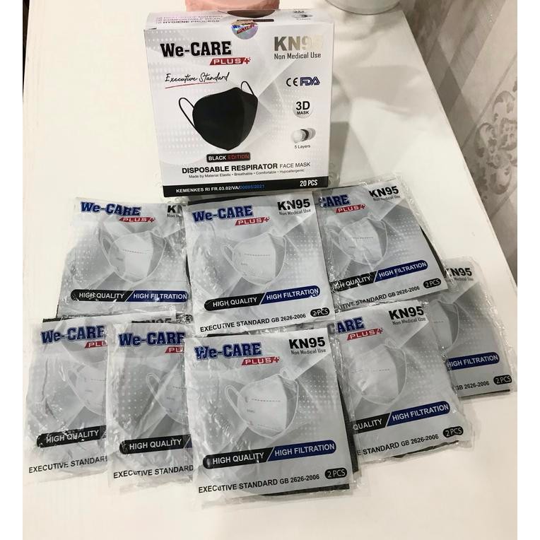 New Kn95 Masker We Care izin KEMENKES 5ply Individual p earloop