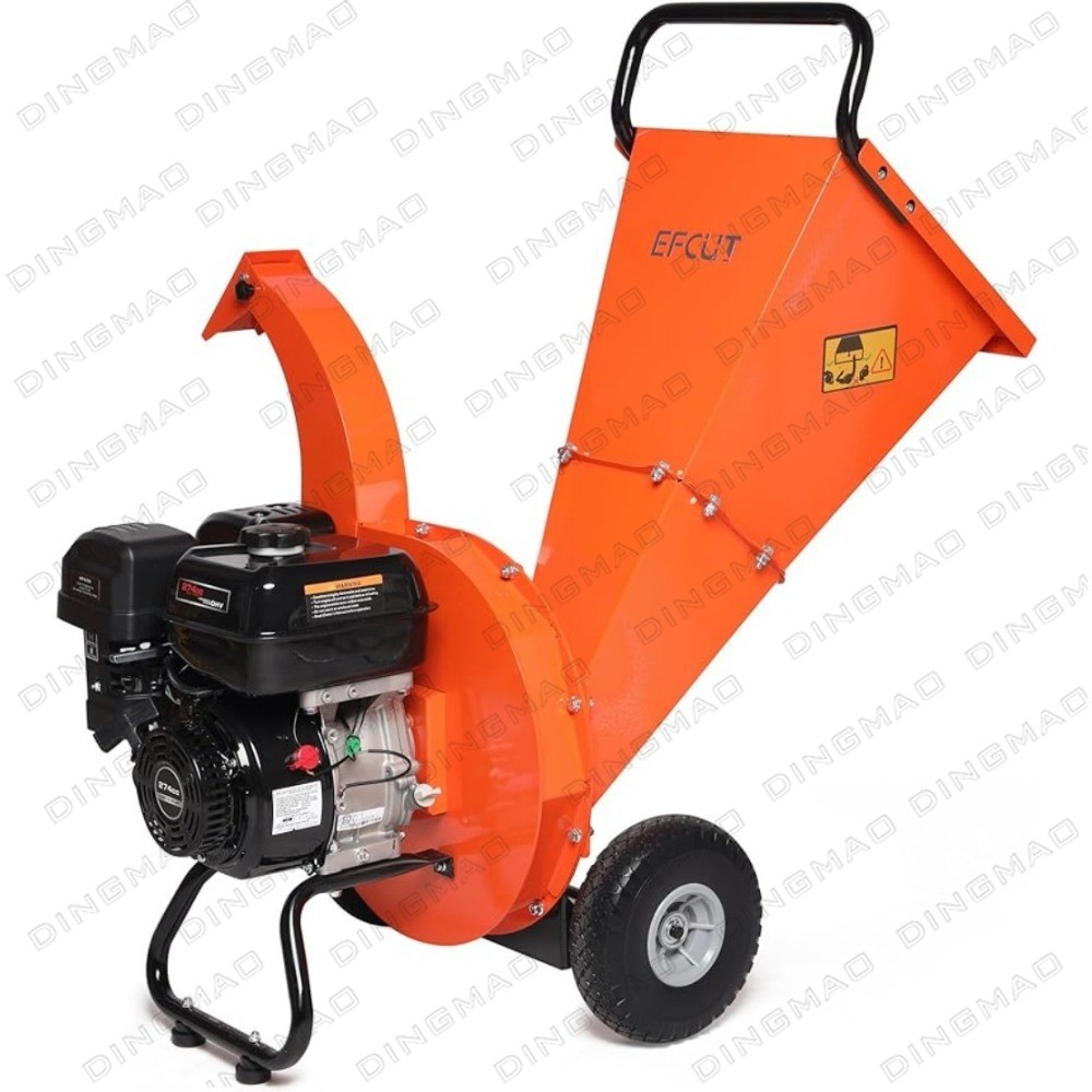 new C40 Wood Chipper 4" inch Max Diameter Capacity 9 HP 274cc Gas Powered Engine Heavy Duty Shredder