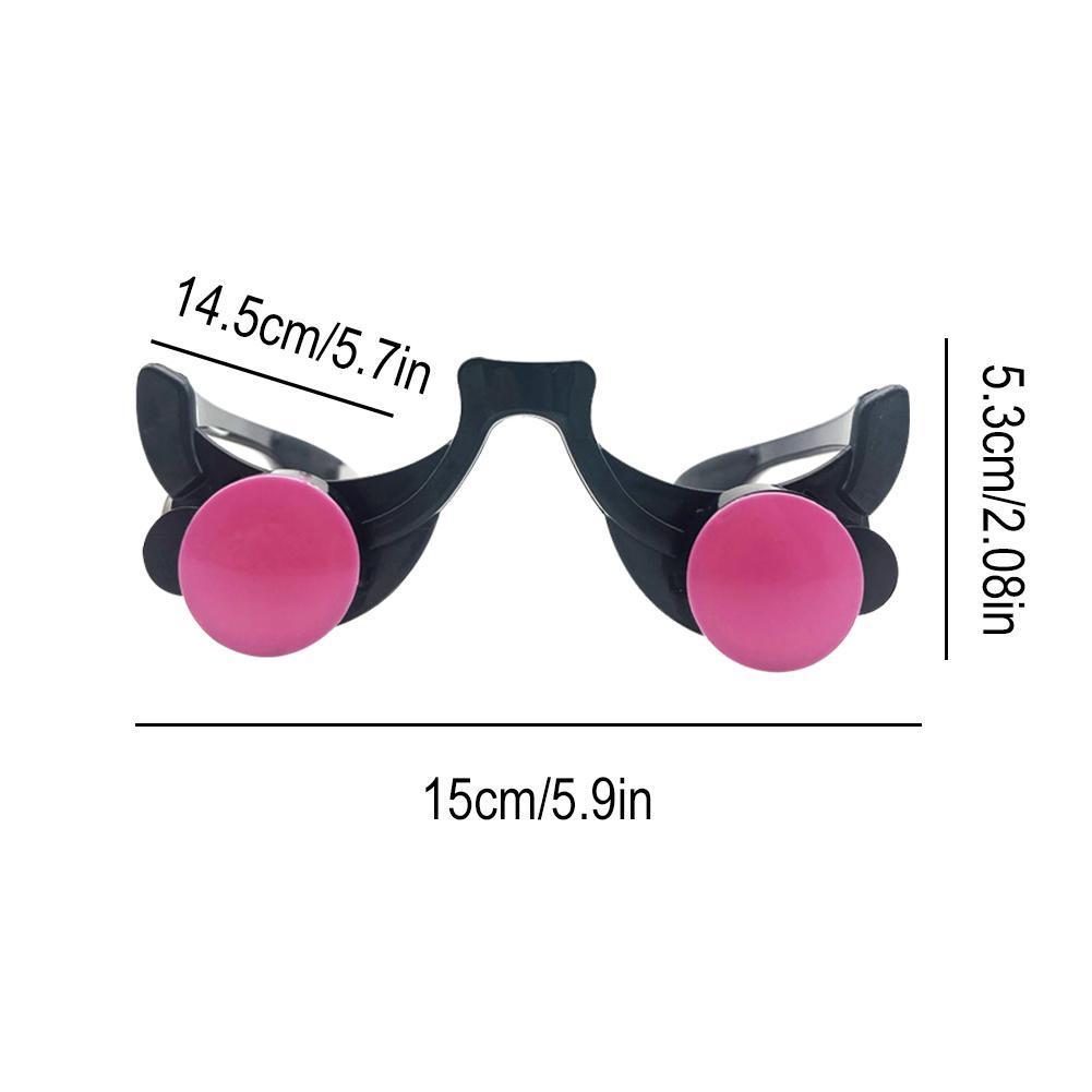 LED Luminous Glow Glasses Funny Red Eyes Kids Halloween Clown Cosplay Anime Accessories Party Prop