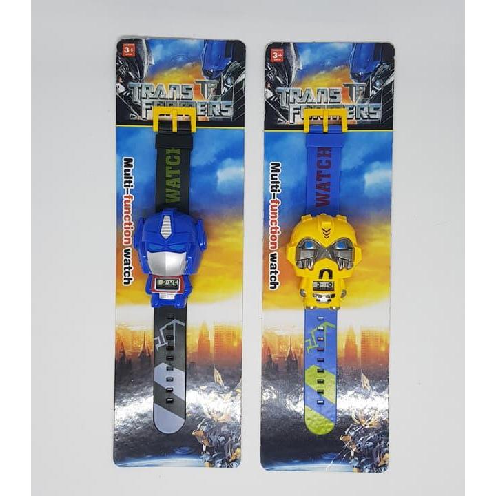 Jam Tangan Anak Transformer / Mainan Anak Bumblebee / Optimus Prime