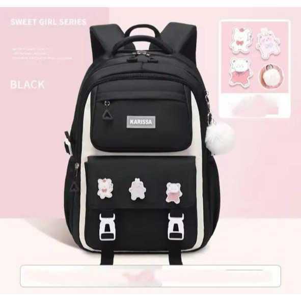Jtf7127 Tas Rangsel Ransel Punggung Gendong Stylish Wanita Perempuan Cewek Cewe Import Impor Korea B